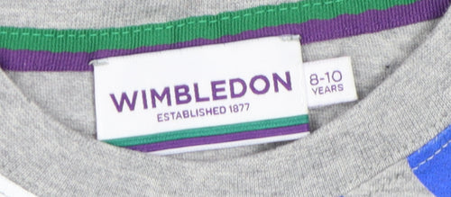 Wimbledon Kids Grey Polka Dot T-Shirt 8-10 Years