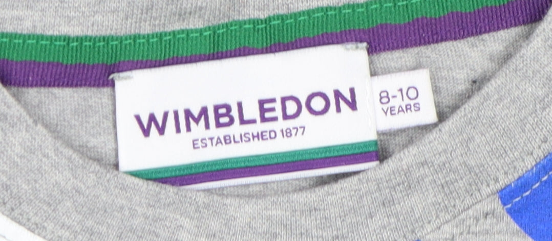 Wimbledon Kids Grey Polka Dot T-Shirt 8-10 Years