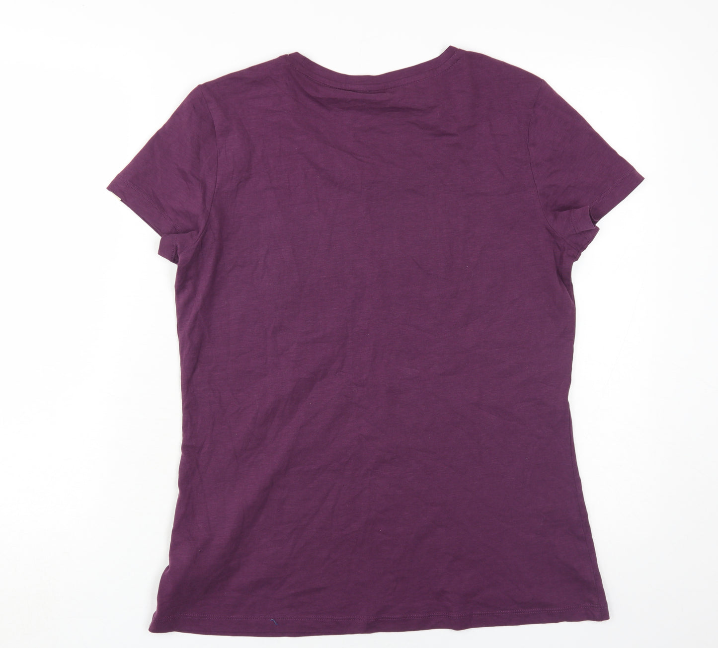 Puma Women's Purple Basic T-Shirt, Size 14 Casual Fit