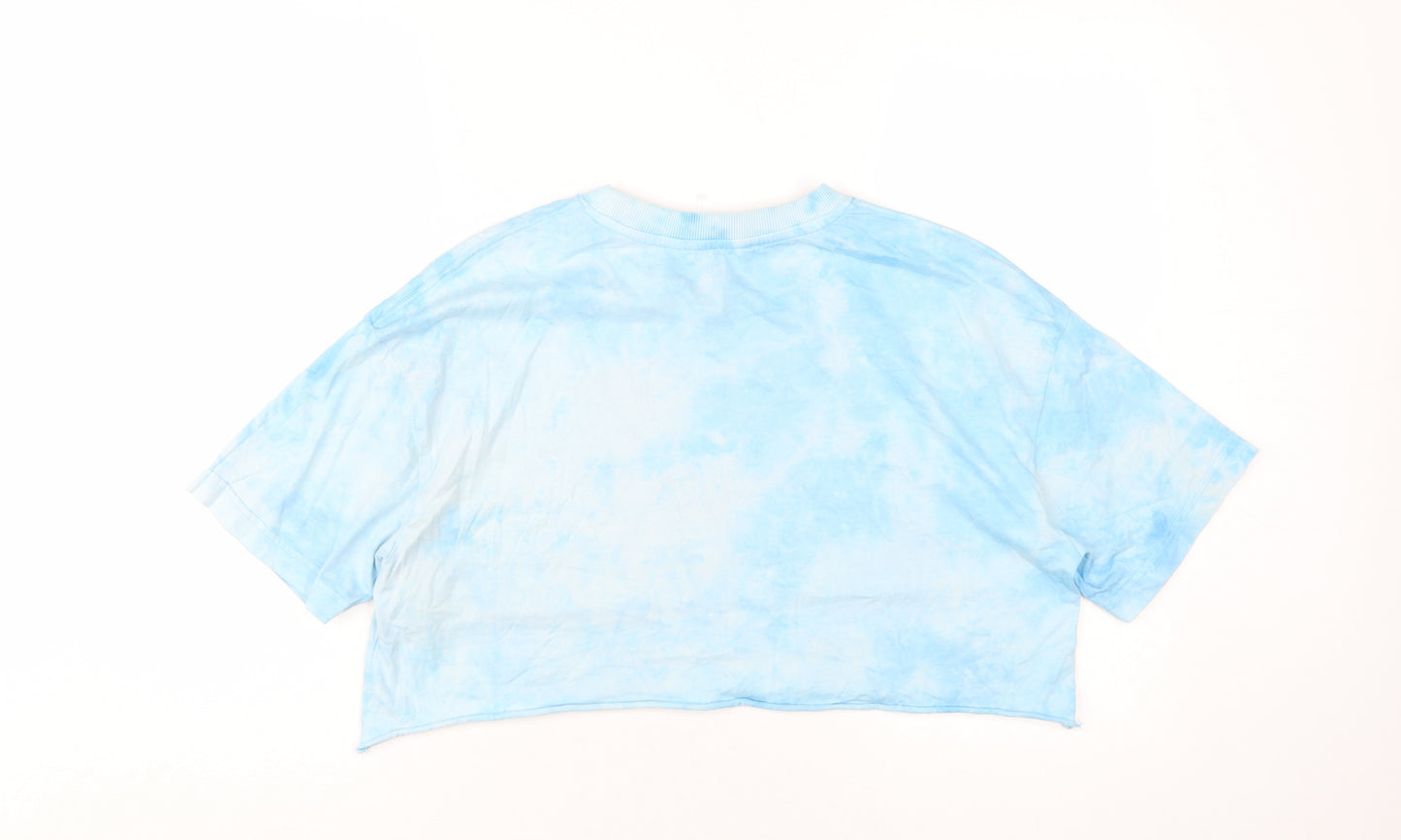 Zara Unisex Blue Cropped Led Zeppelin T-Shirt M