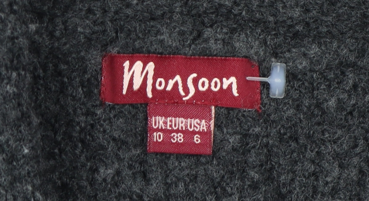 Monsoon Women's Grey Cardigan UK Size 10 with Pockets