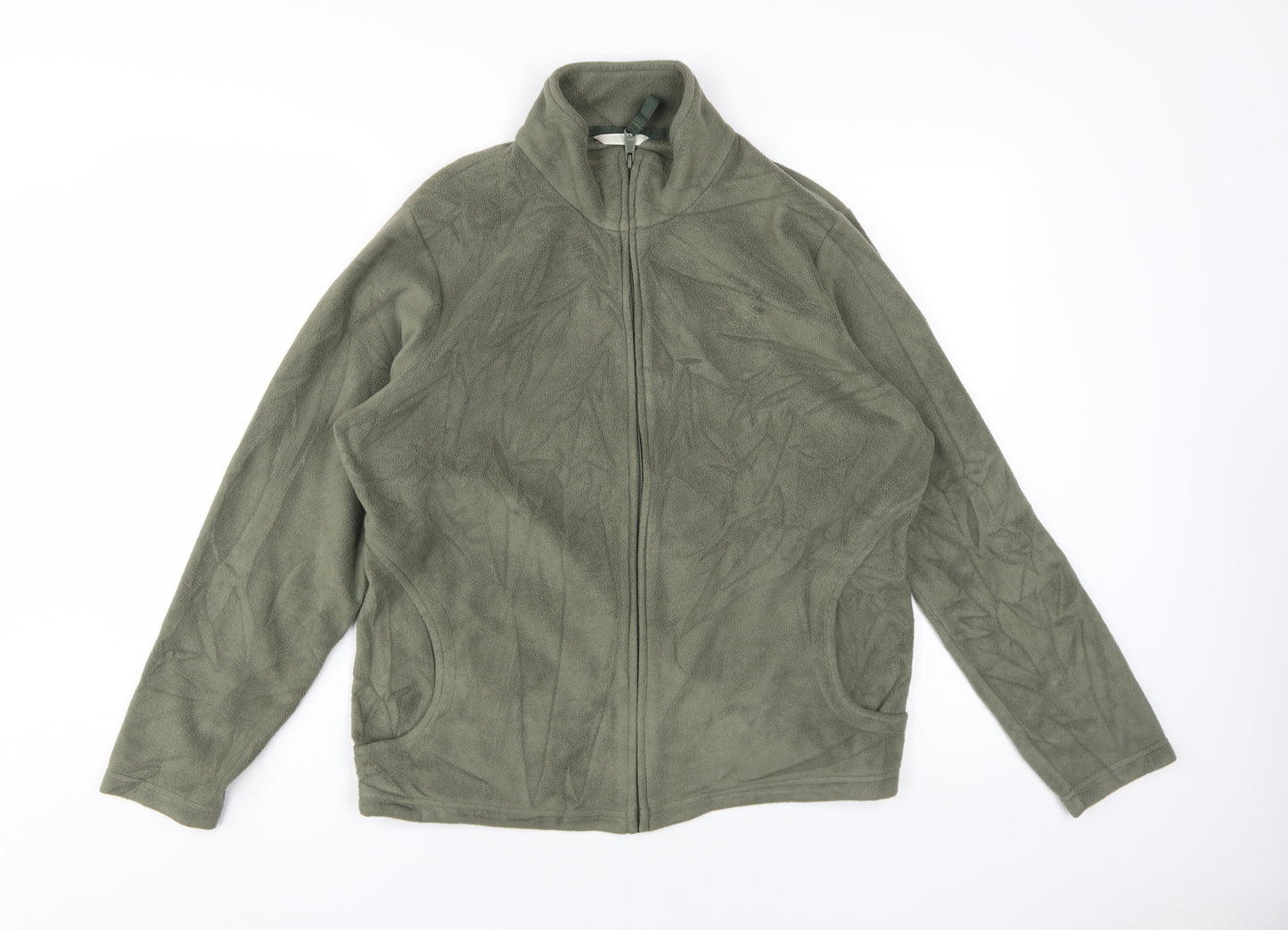 Marks and Spencer Women’s Green Fleece Zip Jacket Size 20