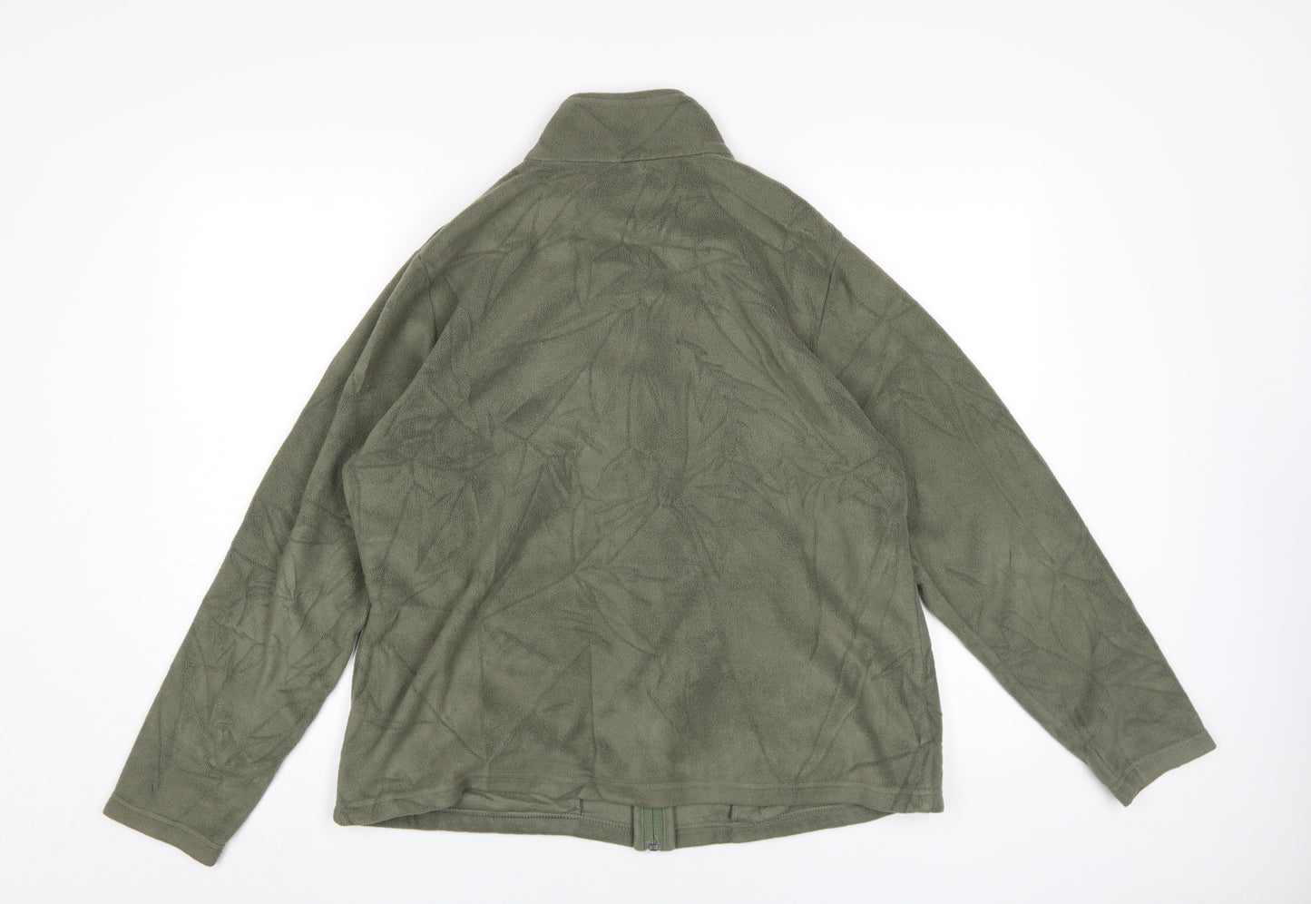 Marks and Spencer Women’s Green Fleece Zip Jacket Size 20
