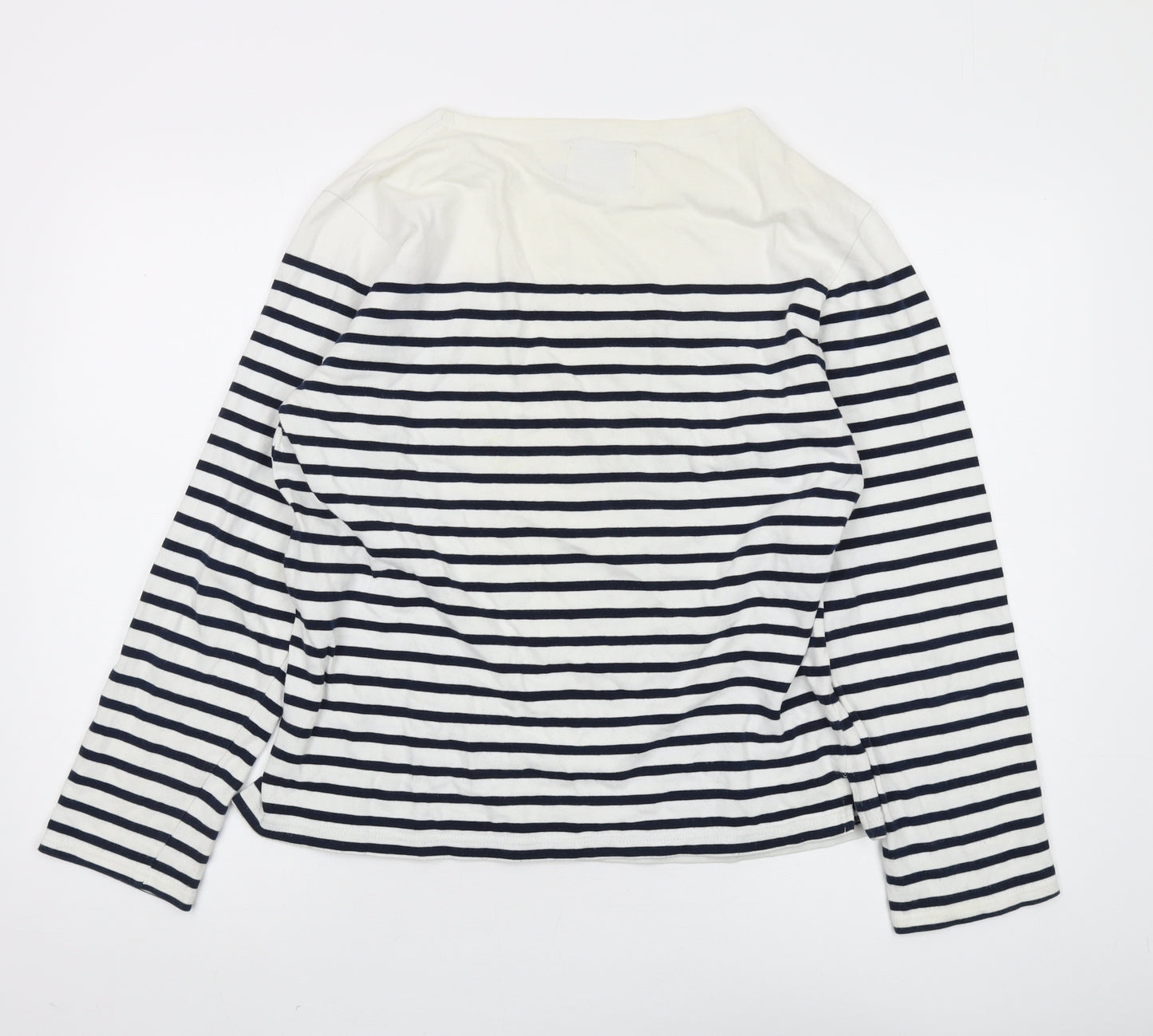 MIYUKI-ZOKU Striped Unisex Boat Neck T-Shirt M