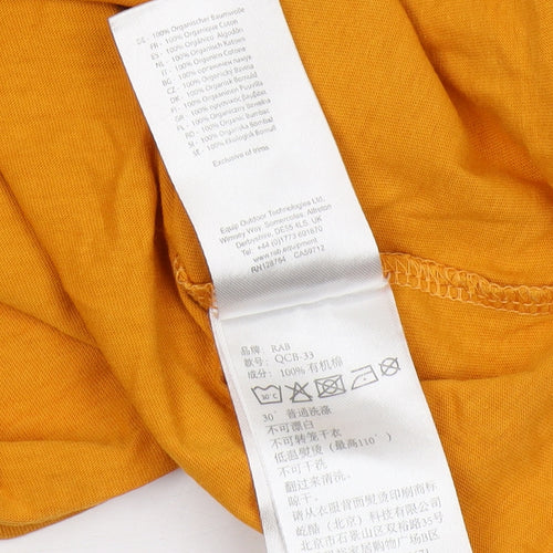 Rab Men's Orange XL Cotton Logo T-Shirt