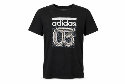 Adidas Men's XS Black Graphic T-Shirt, Sports Style