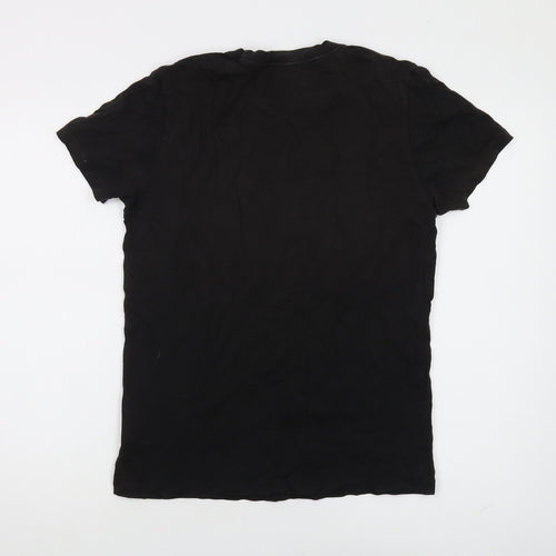 Adidas Men's XS Black Graphic T-Shirt, Sports Style