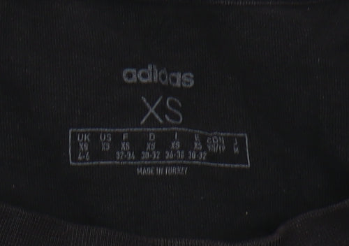 Adidas Men's XS Black Graphic T-Shirt, Sports Style