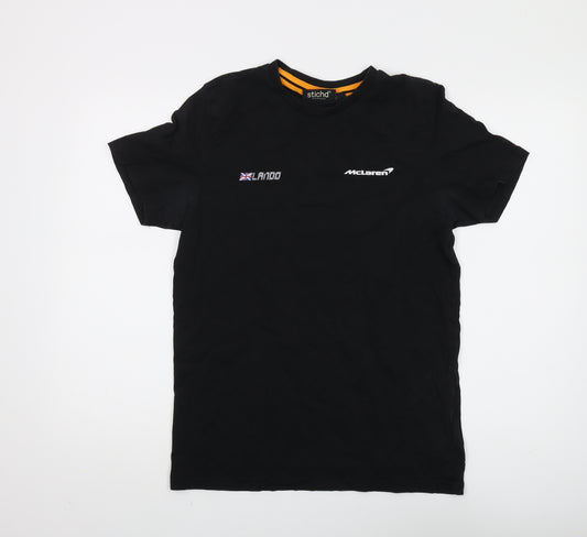 McLaren Men's Black Medium T-Shirt - Motorsport Style