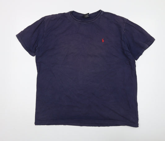 Ralph Lauren Men's Blue Crew Neck T-Shirt Size L