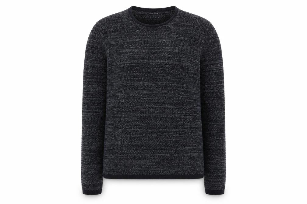Front view of Minimum Women's Black XS Crew Neck Knit jumper