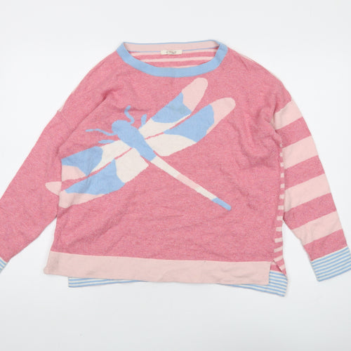 White Stuff Women's Pink Pullover Jumper Size 14