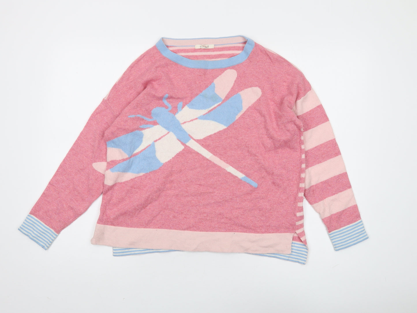 White Stuff Women's Pink Pullover Jumper Size 14
