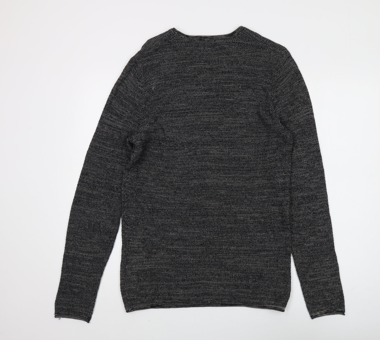 Only & Sons Men's Grey Chunky Knit Pullover M
