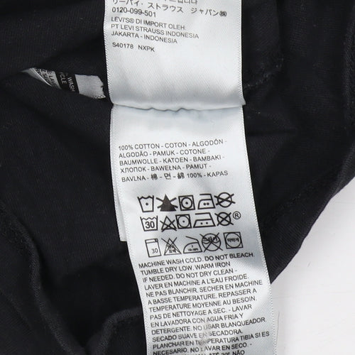 Levi's Unisex Black T-Shirt, Size S, Casual Wear