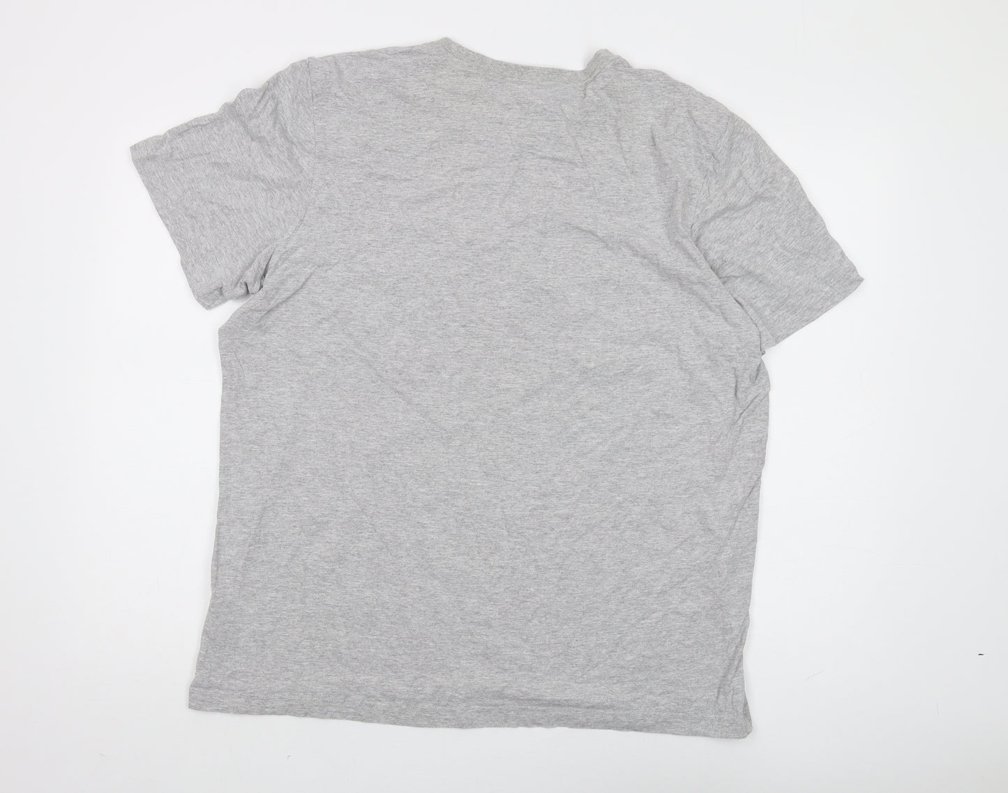 Adidas Men's Grey XL Logo T-Shirt