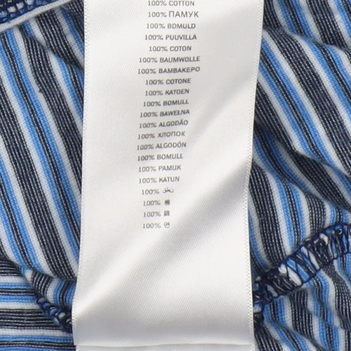 Ben Sherman Men's Blue Striped T-shirt, size Large.