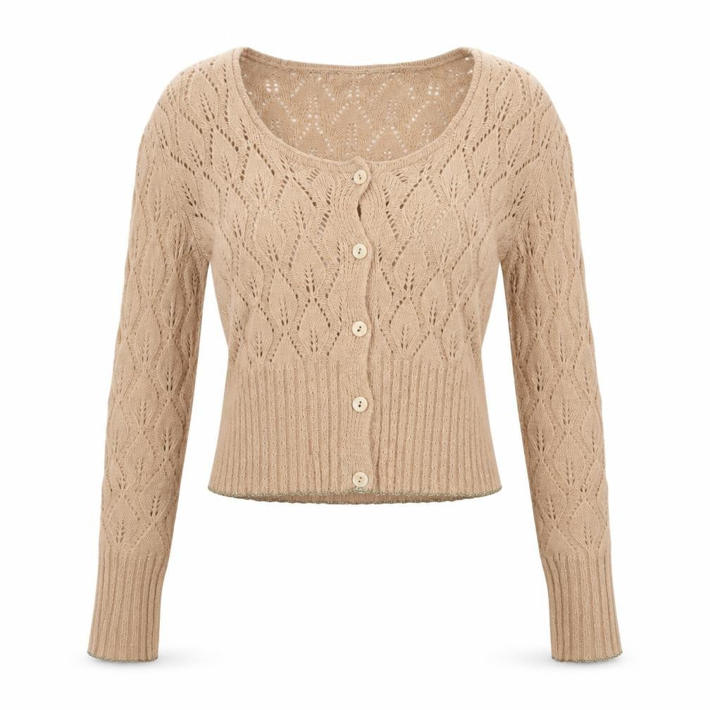 Twinset Women’s Beige Cardigan S Button Knit Jumper
