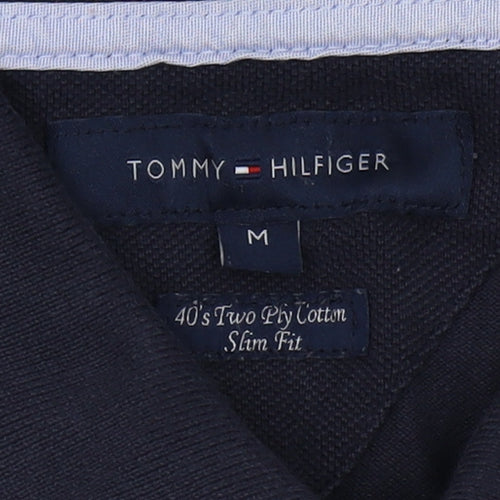 Tommy Hilfiger Men's Black Slim Fit Polo Shirt M