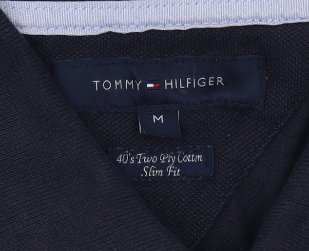 Tommy Hilfiger Men's Black Slim Fit Polo Shirt M