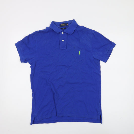 Ralph Lauren Men's Blue Slim Fit Polo, M