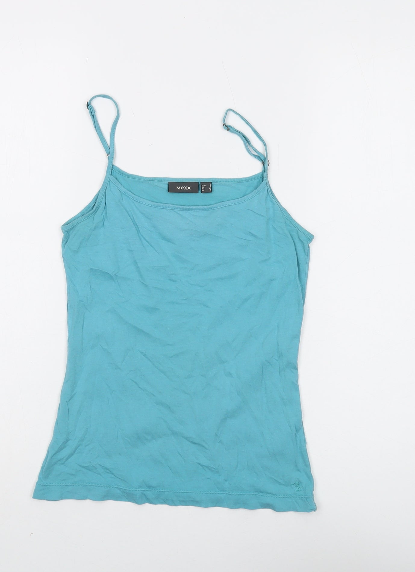 Mexx Women's Blue Cotton Modal Camisole Tank Top S