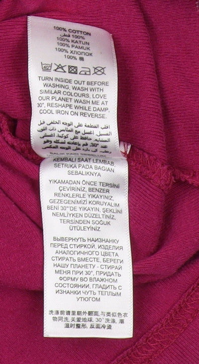 Maine Women's Pink T-Shirt Size 16 Basic Casual