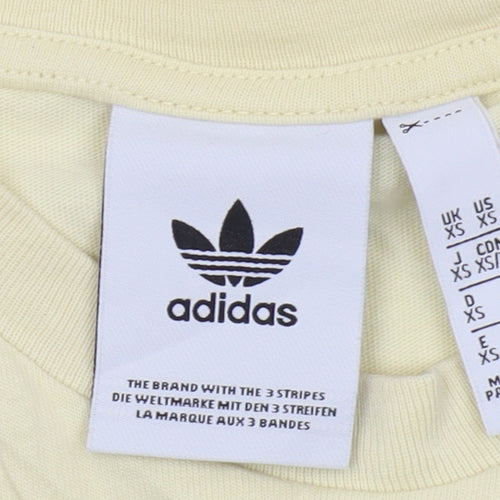 Adidas Women's Yellow XS Basic T-Shirt