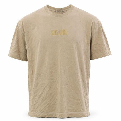 Reclaimed Vintage Mens Beige Crew Neck T-Shirt S