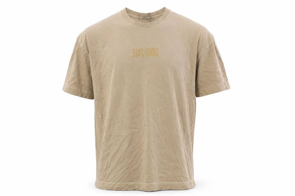 Reclaimed Vintage Mens Beige Crew Neck T-Shirt S