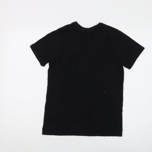 Boys Black PlayStation Graphic T-Shirt, Size 11-12 Years, Cotton