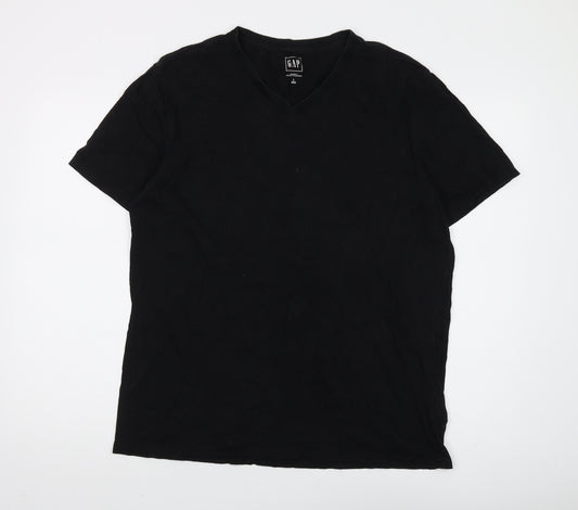 Gap Men's Black V-Neck T-Shirt L