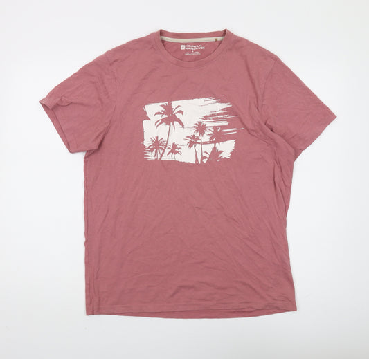 Mountain Warehouse Men's Red Graphic Beach T-Shirt M