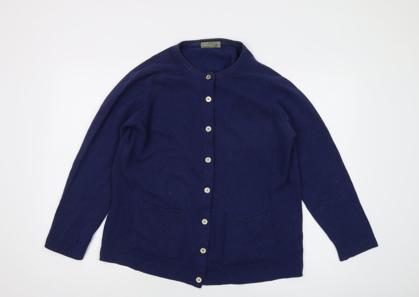 Marks and Spencer Women's Blue Wool Cardigan Size 12
