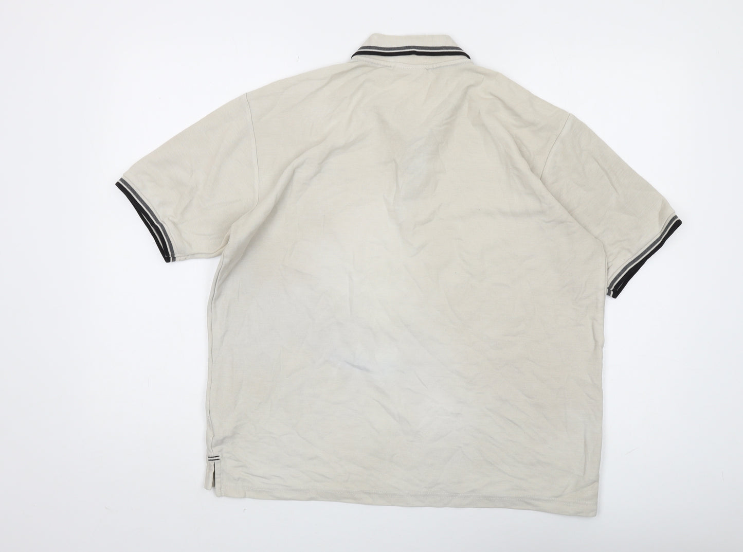 Slazenger Men's Beige Polo Shirt L - Casual Short Sleeve