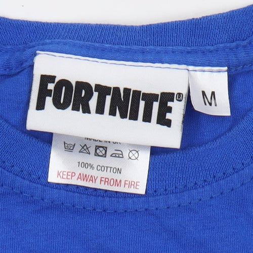 Fortnite Boys Blue Medium Graphic Print T-Shirt