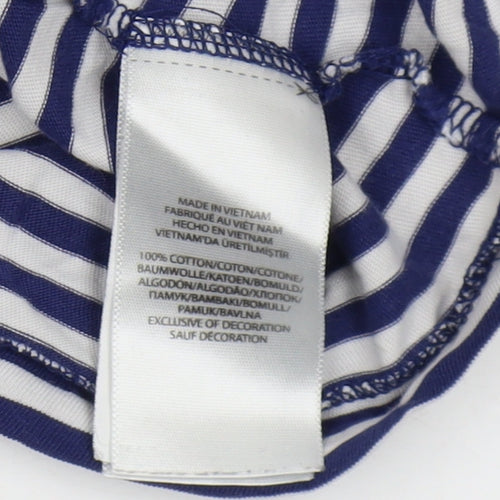 Ralph Lauren Men's Striped Cotton T-Shirt, Medium Blue
