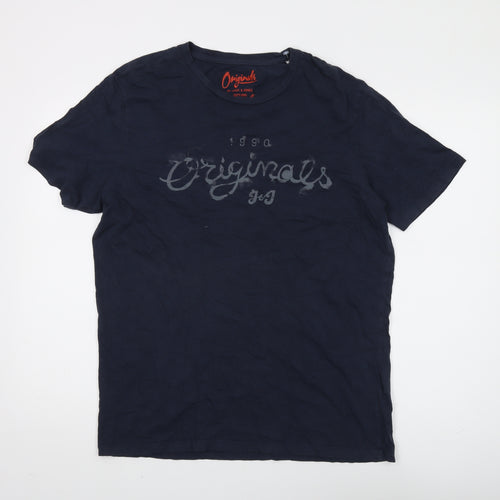 Jack & Jones Men's Blue XL Short Sleeve T-Shirt