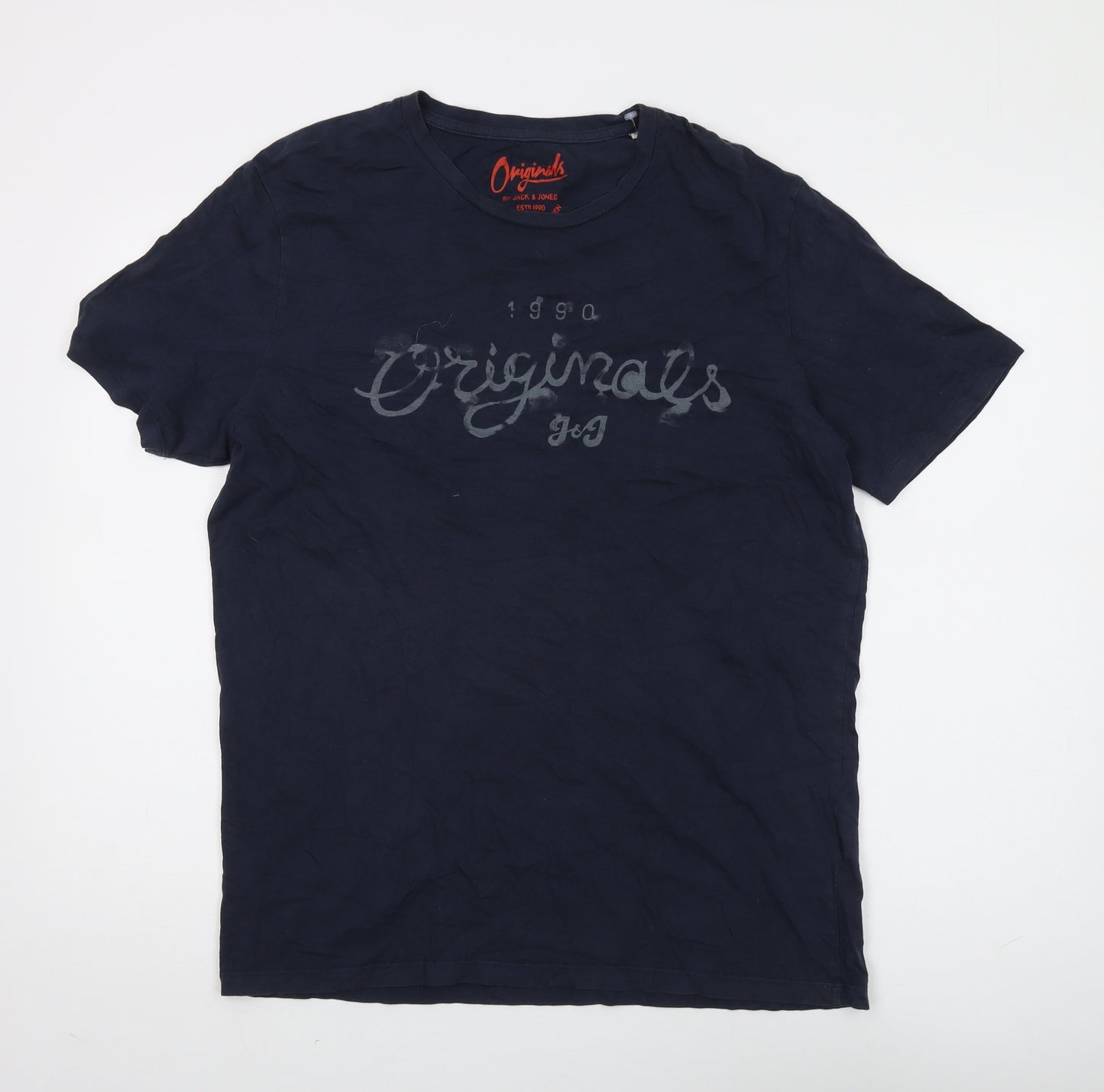 Jack & Jones Men's Blue XL Short Sleeve T-Shirt