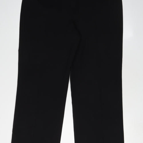 CC Women's Black Straight Trousers Petite Size 14