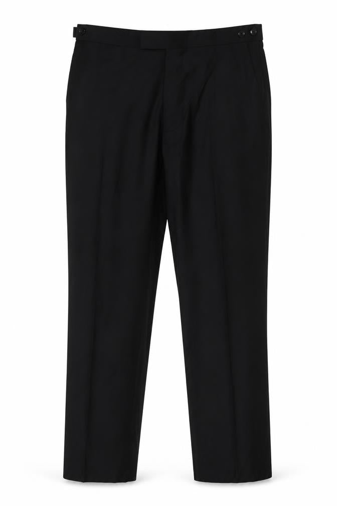 Front view of John Lewis Black Men's Dress Pants, Size Large