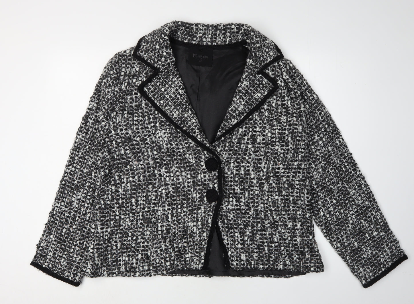 Monsoon Women's Multicoloured Bouclé Blazer 22