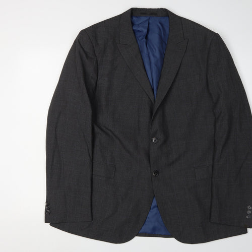 Cedar Wood State Men's Grey Check Blazer Size 44R