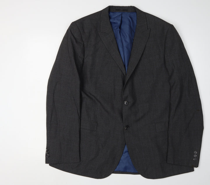 Cedar Wood State Men's Grey Check Blazer Size 44R