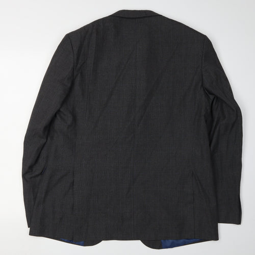 Cedar Wood State Men's Grey Check Blazer Size 44R