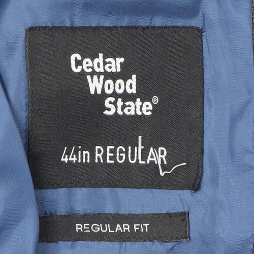 Cedar Wood State Men's Grey Check Blazer Size 44R
