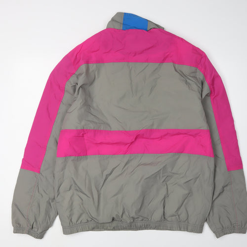 Topman Men's Grey 80s Windbreaker Jacket M