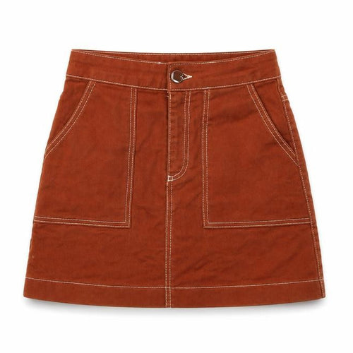Zara Women's Brown Short Cotton Skirt XS