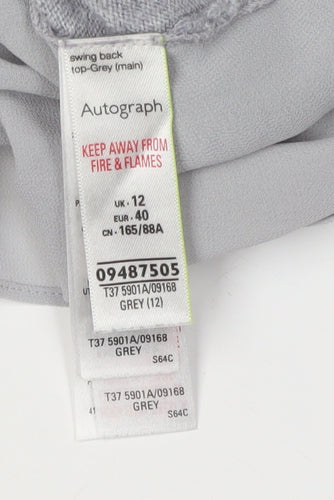 Marks and Spencer Grey Women's Cardigan Size 12 Regular