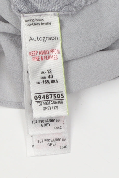 Marks and Spencer Grey Women's Cardigan Size 12 Regular